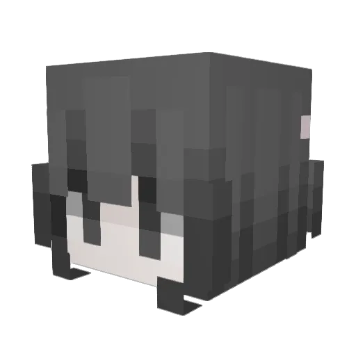 mwip Minecraft avatar head, 3D render