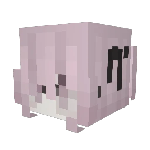 mwiu Minecraft avatar head, 3D render