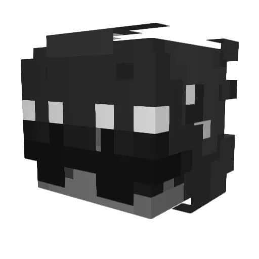 mwj1214 Minecraft avatar head, 3D render