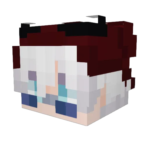 mwke Minecraft avatar head, 3D render