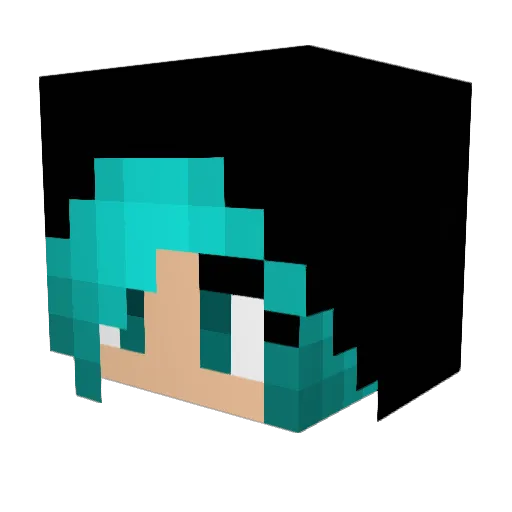 mwko Minecraft avatar head, 3D render