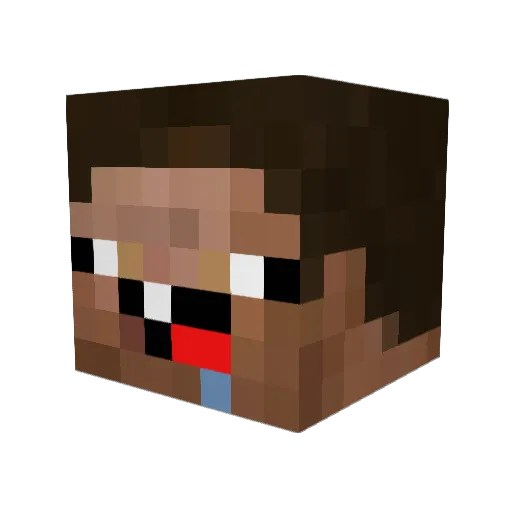 mwm987 Minecraft avatar head, 3D render