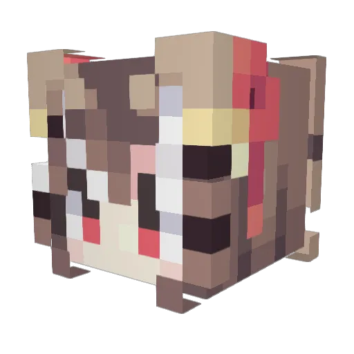 mwochaaa Minecraft avatar head, 3D render