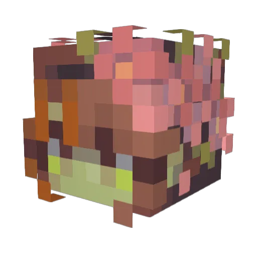 mwooonie Minecraft avatar head, 3D render