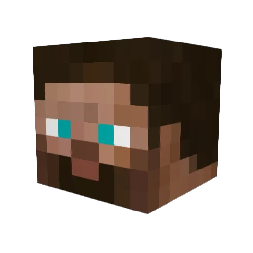 mwprewitt Minecraft avatar head, 3D render