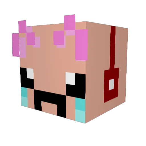 mwrco Minecraft avatar head, 3D render