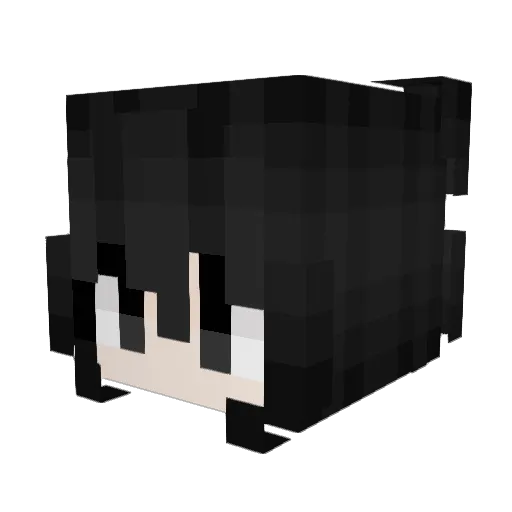 mwrder Minecraft avatar head, 3D render