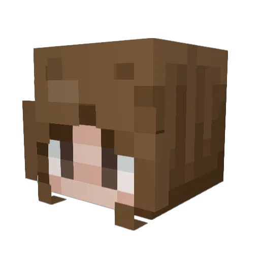mwsacred Minecraft avatar head, 3D render