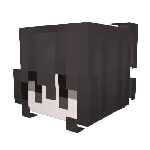 mwuahahahaha Minecraft avatar head, 3D render