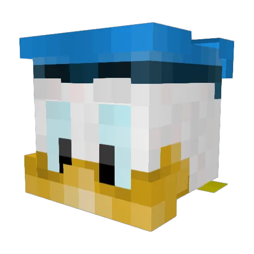 mwwl21 Minecraft avatar head, 3D render