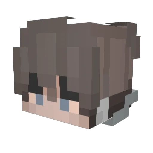 mwzkxd Minecraft avatar head, 3D render