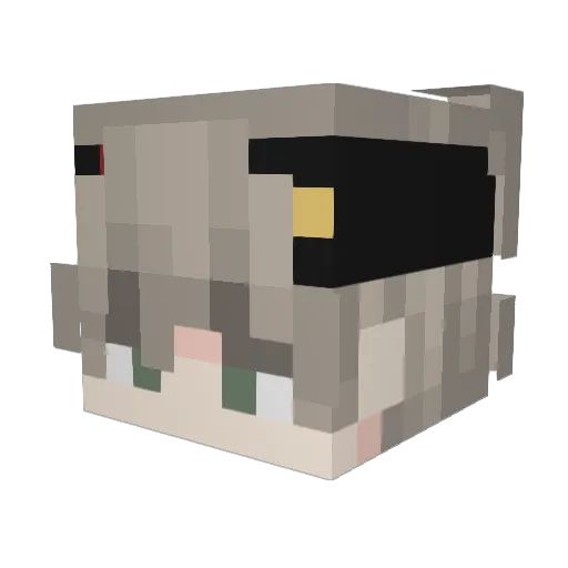 mx0rf Minecraft avatar head, 3D render