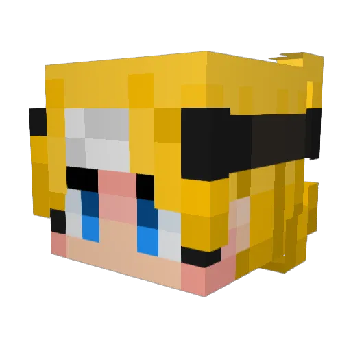 mx10108287 Minecraft avatar head, 3D render