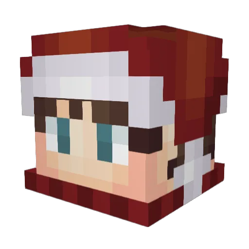 mxSenator Minecraft avatar head, 3D render