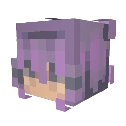 mx_m0ooo Minecraft avatar head, 3D render