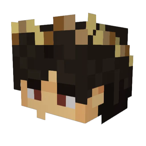 mxb78 Minecraft avatar head, 3D render