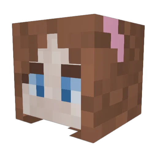 mxchx19 Minecraft avatar head, 3D render