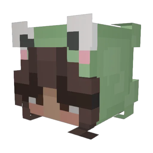 mxcxylx Minecraft avatar head, 3D render