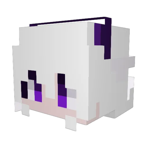 mxdexiaochen Minecraft avatar head, 3D render
