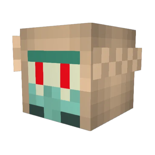 mxdjoe3 Minecraft avatar head, 3D render
