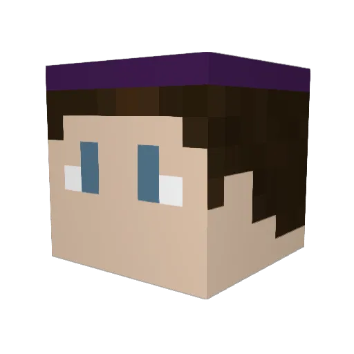 mxfenn Minecraft avatar head, 3D render