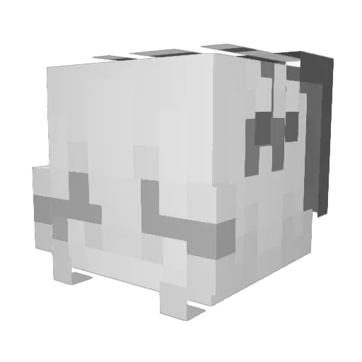 mxgcy Minecraft avatar head, 3D render