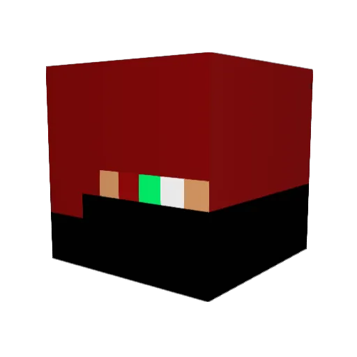 mxggoat Minecraft avatar head, 3D render