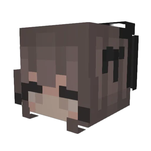 mxistx Minecraft avatar head, 3D render