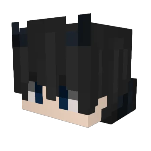 mxitsu Minecraft avatar head, 3D render
