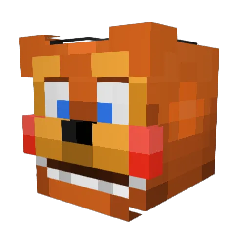 mxlih Minecraft avatar head, 3D render