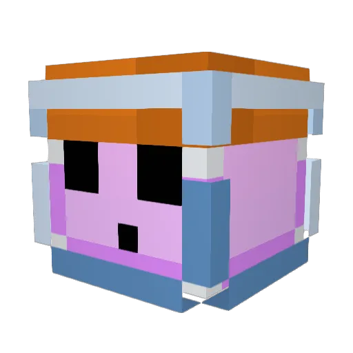 mxmbyr Minecraft avatar head, 3D render