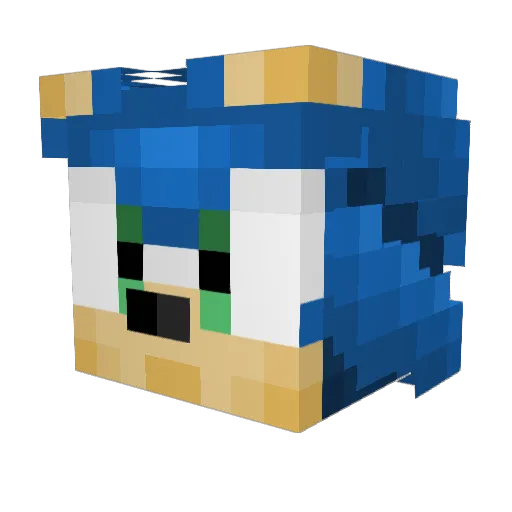 mxmlmn Minecraft avatar head, 3D render