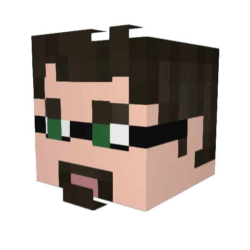 mxmr69 Minecraft avatar head, 3D render