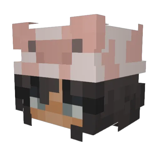 mxnah Minecraft avatar head, 3D render