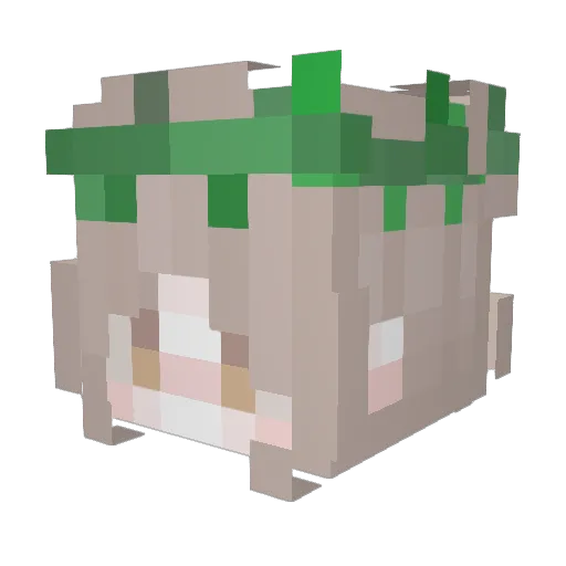 mxncio Minecraft avatar head, 3D render