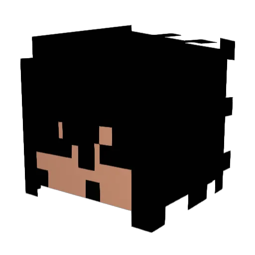 mxndes Minecraft avatar head, 3D render