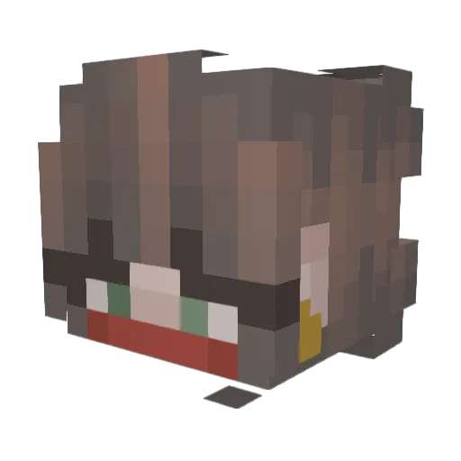 mxnsoonn Minecraft avatar head, 3D render
