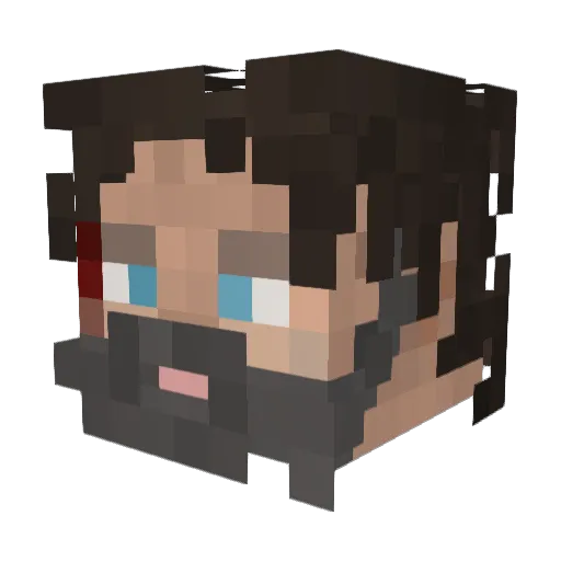 mxo731 Minecraft avatar head, 3D render