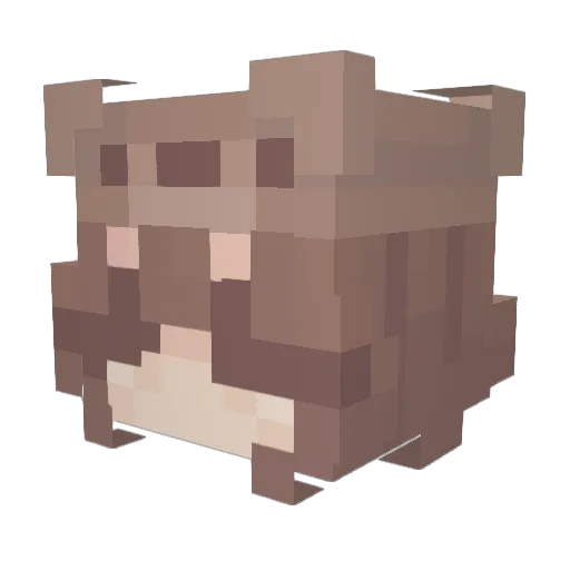mxrchee Minecraft avatar head, 3D render