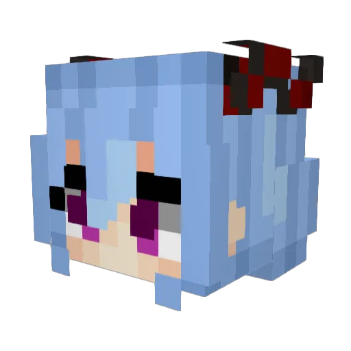 mxresm Minecraft avatar head, 3D render