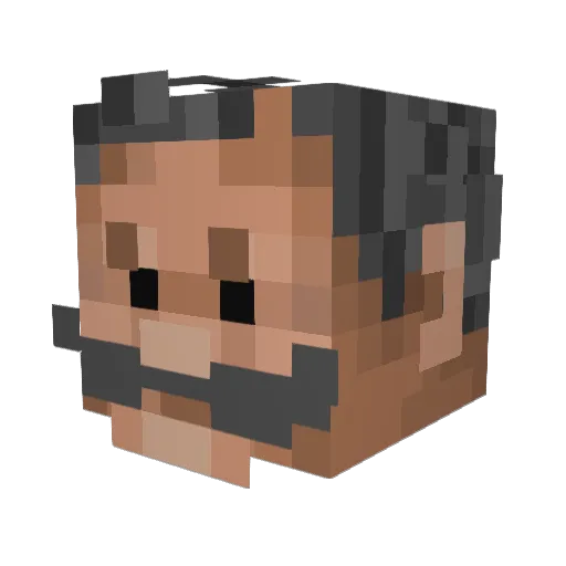 mxrvin_hth Minecraft avatar head, 3D render