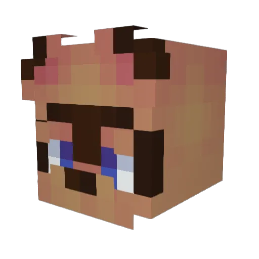 mxrwzndoodd Minecraft avatar head, 3D render