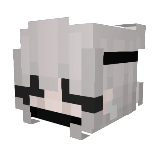 mxschief Minecraft avatar head, 3D render