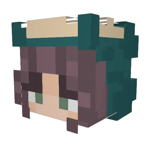 mxshrum Minecraft avatar head, 3D render