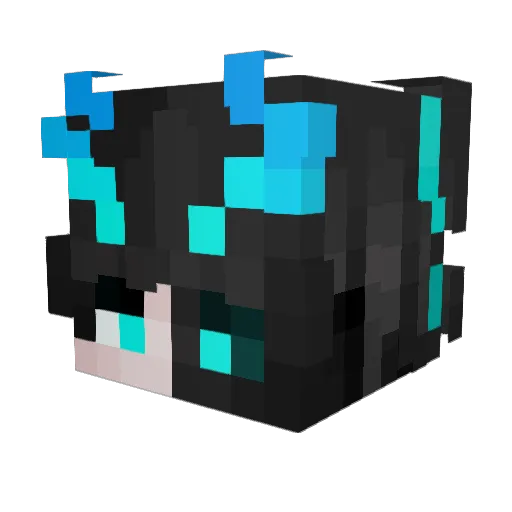 mxsiii Minecraft avatar head, 3D render