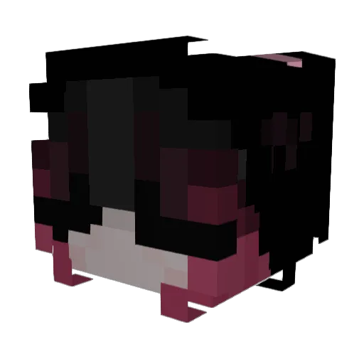 mxsindia Minecraft avatar head, 3D render