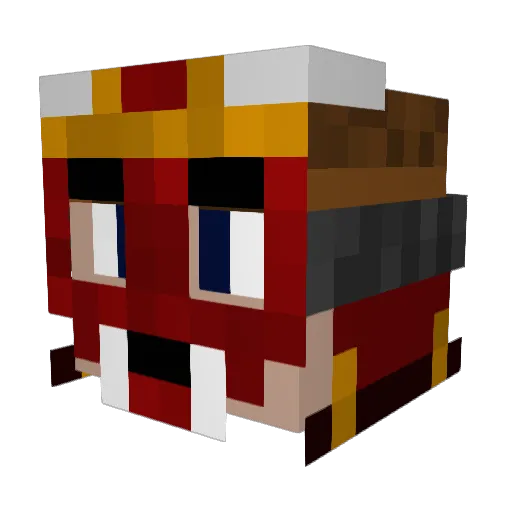 mxsset Minecraft avatar head, 3D render