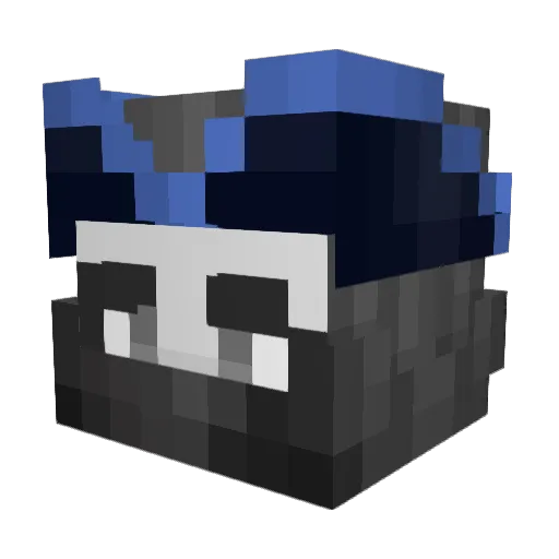 mxsso Minecraft avatar head, 3D render