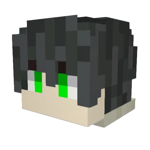 mxsti10 Minecraft avatar head, 3D render