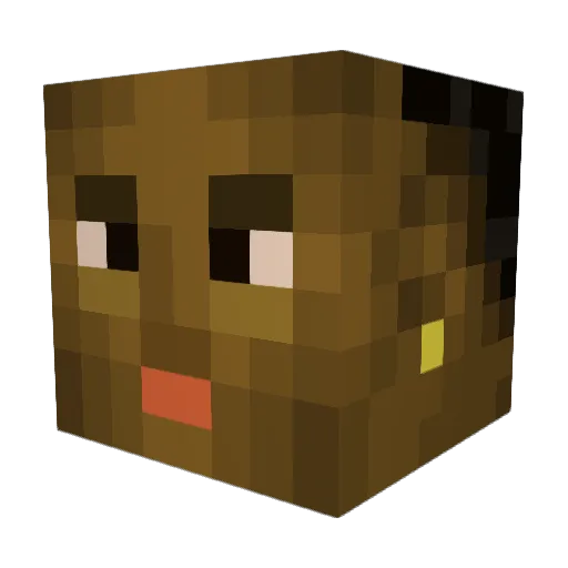 mxswag Minecraft avatar head, 3D render